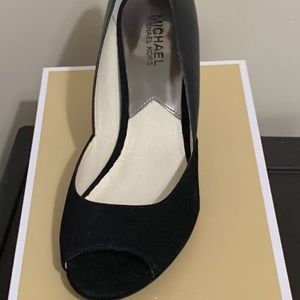 Michael Kors Open Toe Pumps Black
